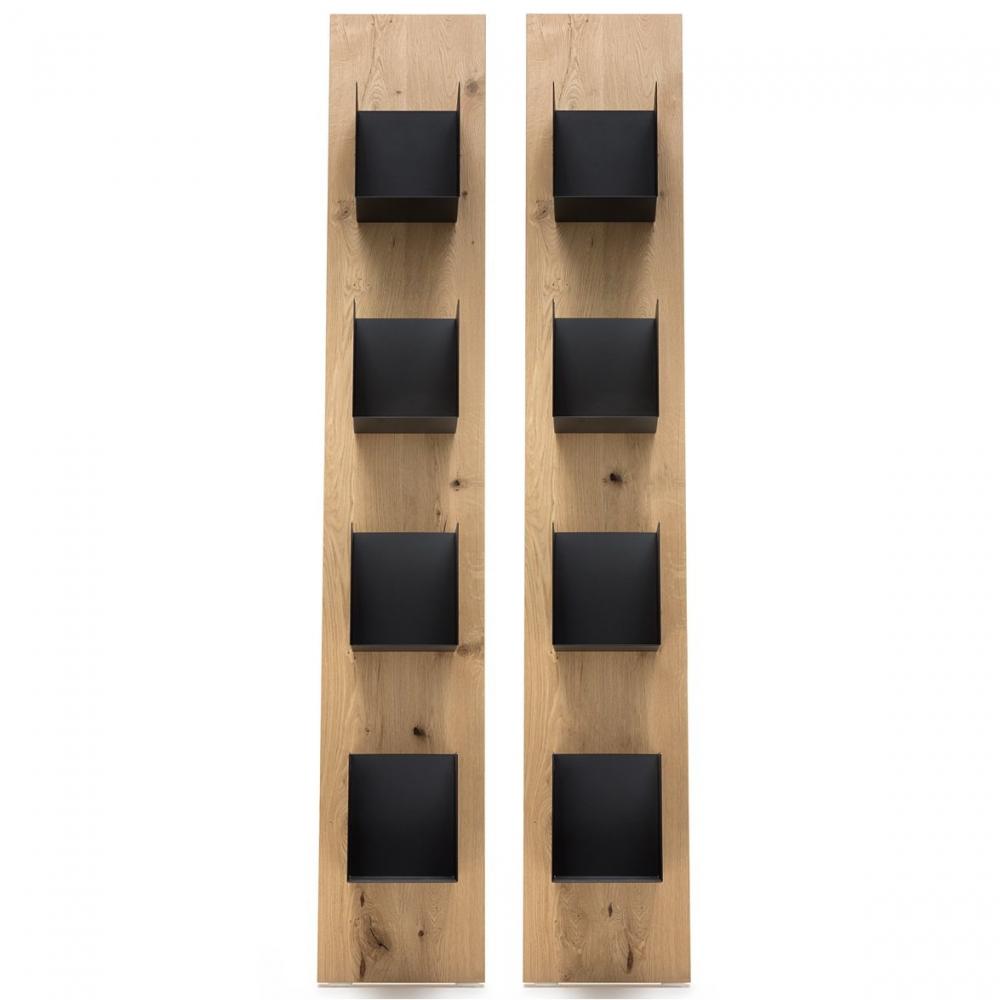 Etagère déco design STYLE couleur chêne miel 
